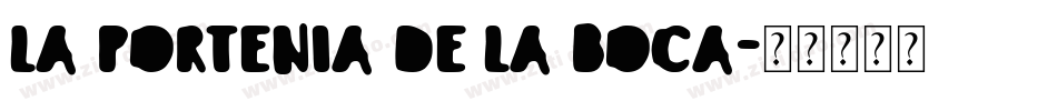La Portenia de la Boca字体转换